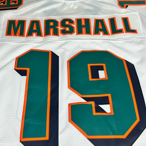 Reebok NFL Miami Dolphins Brandon Marshall Football Jersey #19 Adult XL NEW! - Picture 7 of 8